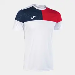 JOMA - Polera Padel Manga Corta Crew Blanco