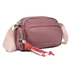 CALU - Cartera Bandolera Pamela Microfibra Palo Rosa