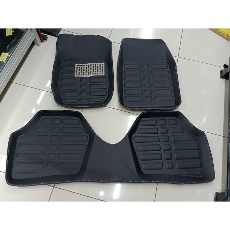 GENERICO - Set de alfombras pisos tapetes para autos y suv tipo bandeja