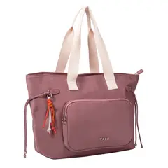 CALU - Cartera Tote Amplia Ginger Palo rosa