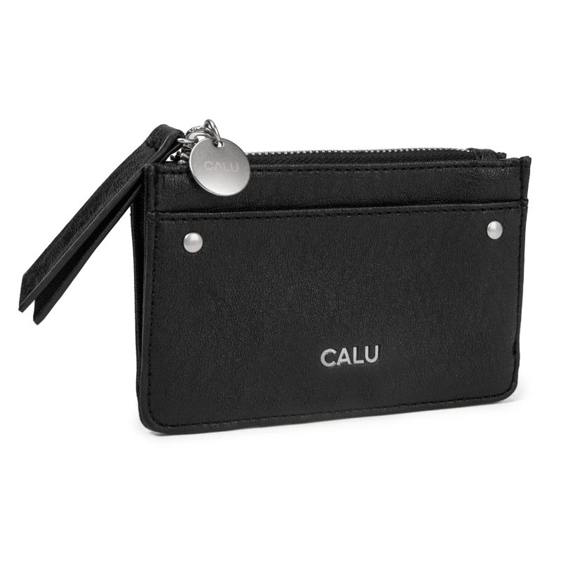 CALU - Billetera Tarjetero Sophie PU Negro Calu
