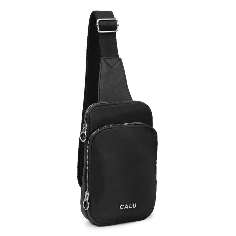CALU - Crossbody Ligero Cloe Microfibra Negro Calu