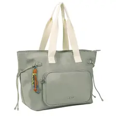 CALU - Cartera Tote Amplia Ginger Dusty Verde