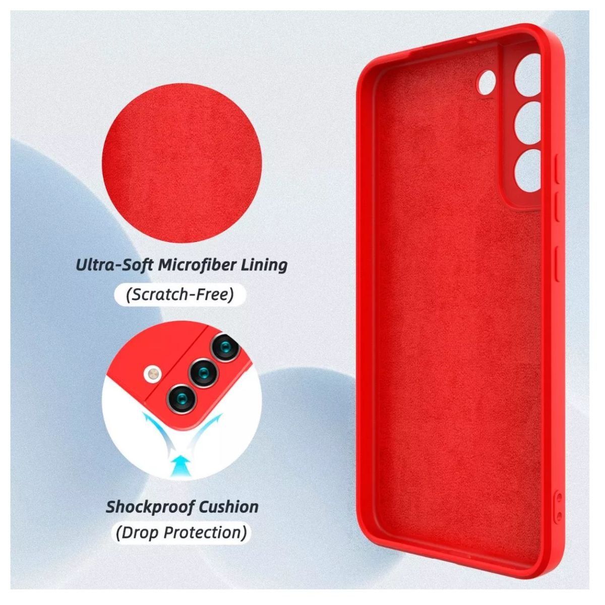 GENERICO - Carcasa Para Samsung S22 Plus Silicon Slim Antigolpes