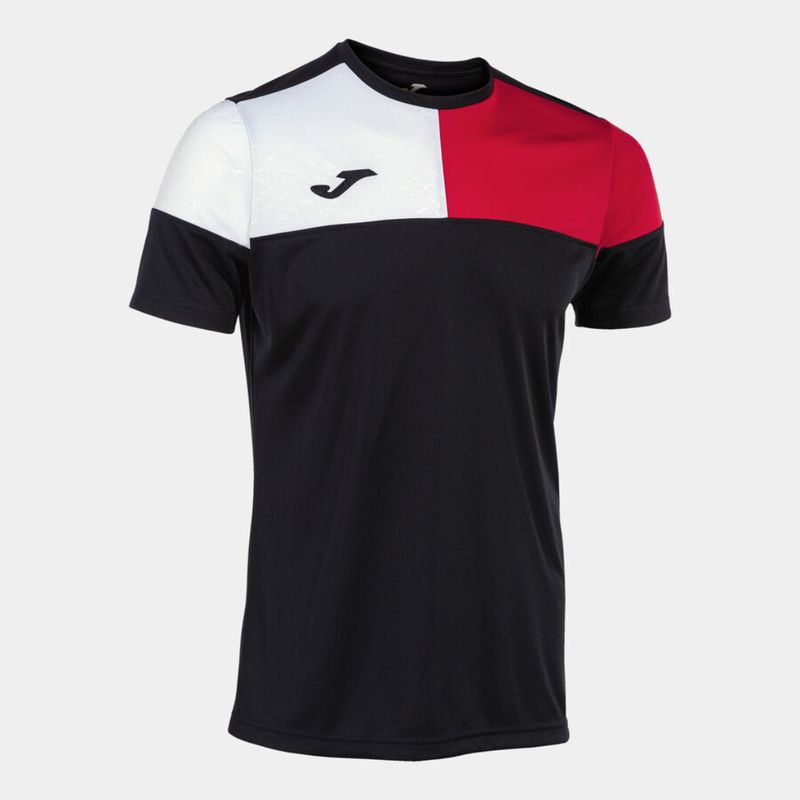JOMA - Joma Polera Padel Manga Corta Crew Negro