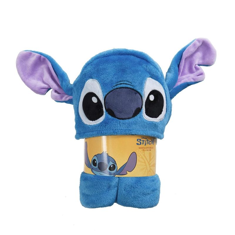 GENERICO - Manta Capucha 3D Azul Para Niños
