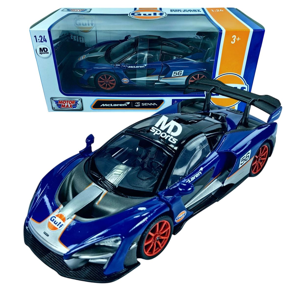 MOTORMAX - Auto Deportivo Mclaren Senna Gulf Design MotorMax 1.24