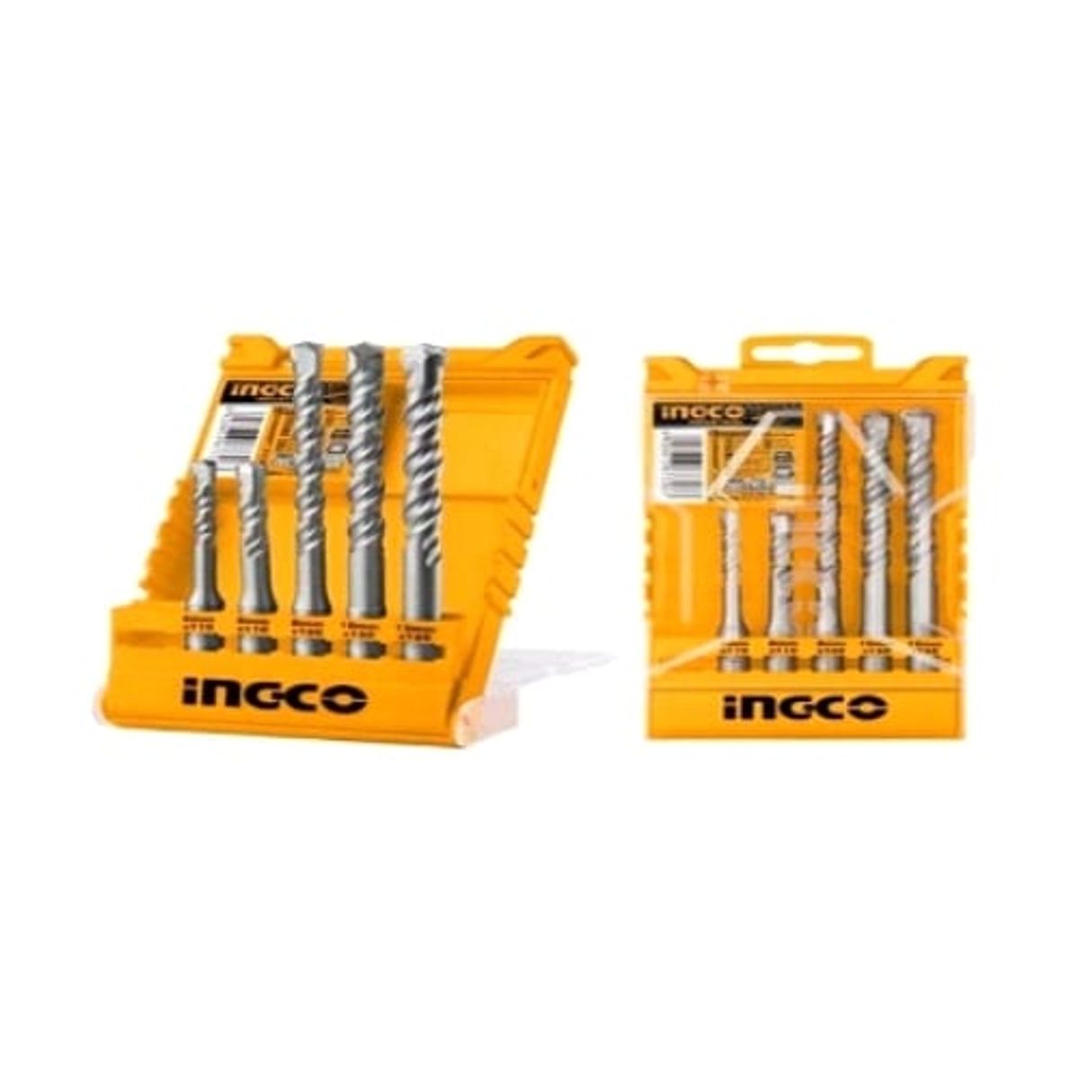 INGCO - Set Brocas Sds Plus Para Concreto 5 Piezas Industrial 6-12Mm Ingco Akd2052