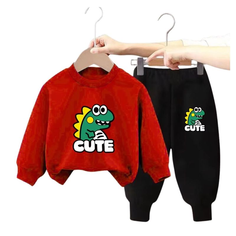KIVARA - Buzo Niño Infantil Algodon Poleron Pantalon Dino