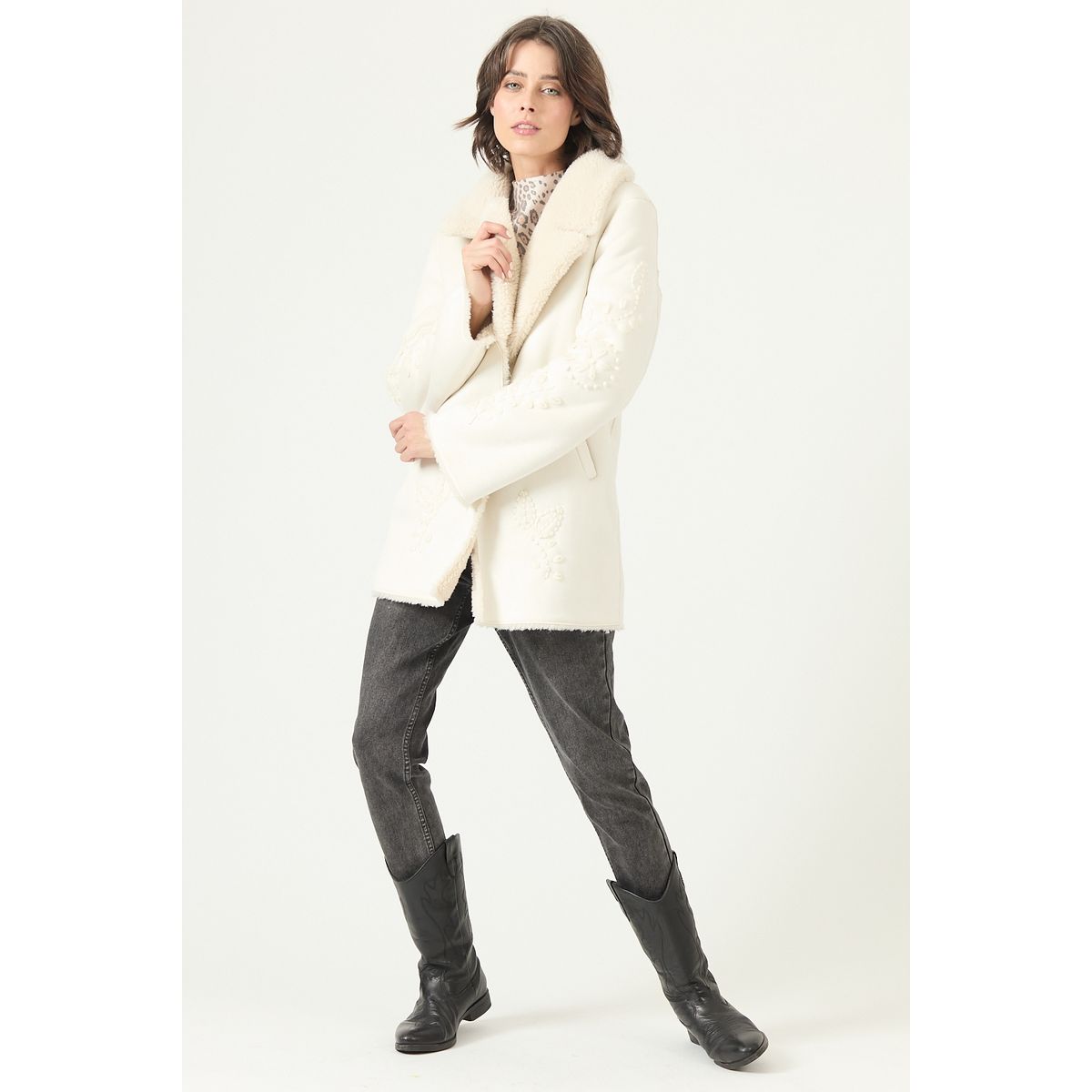 PRIVILEGE - Chaqueta crudo 2702