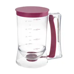 GENERICO - Dispensador de Masa Antigoteo para Cupcakes Pancakes Waffles - 900 ml