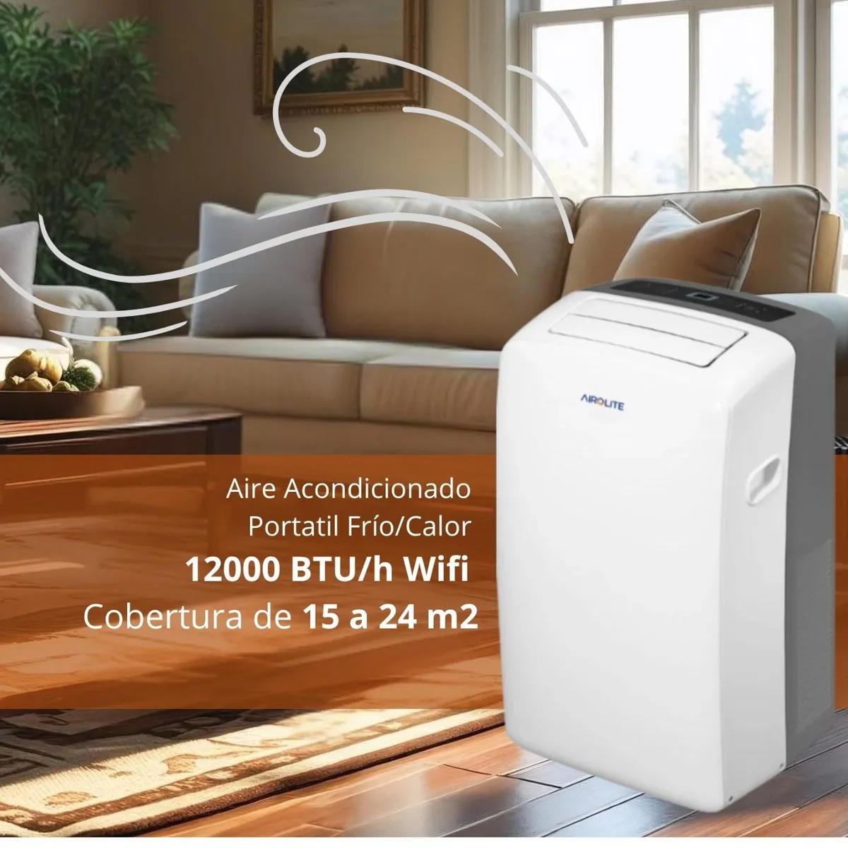AIROLITE - AIRE ACONDICIONADO PORTÁTIL AIROLITE CLIMATE PRO-12000 BTU/h WIFI