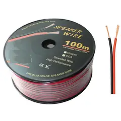 GENERICO - Cable paralelo 2x18 awg para parlantes ampificadores y leds