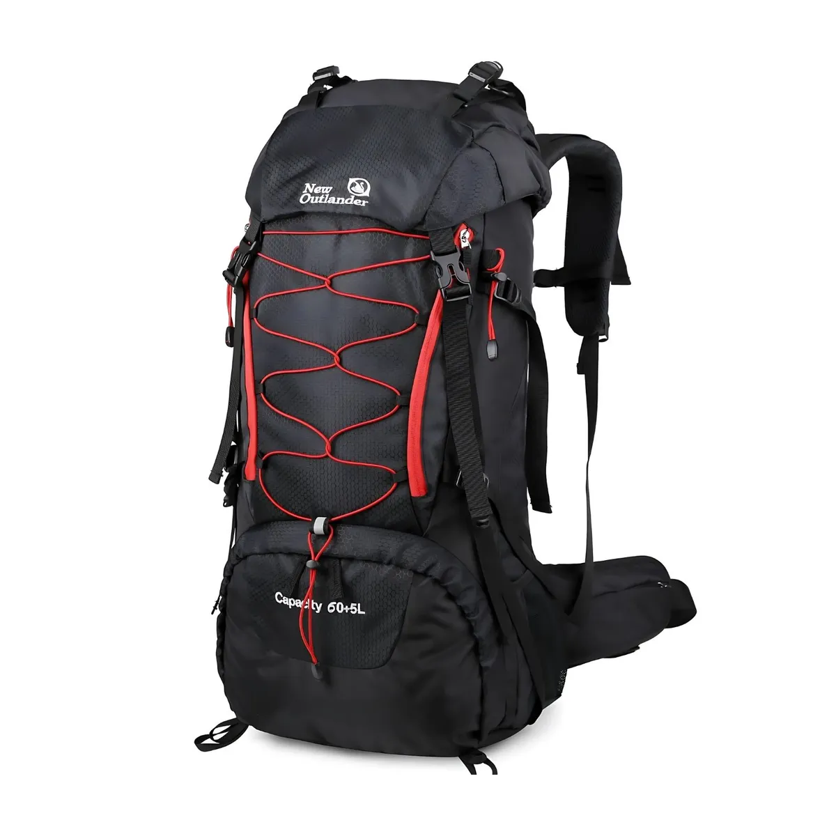 CRUSEC - Mochila Camping 65 Litros Unisex Outdoor Deportiva