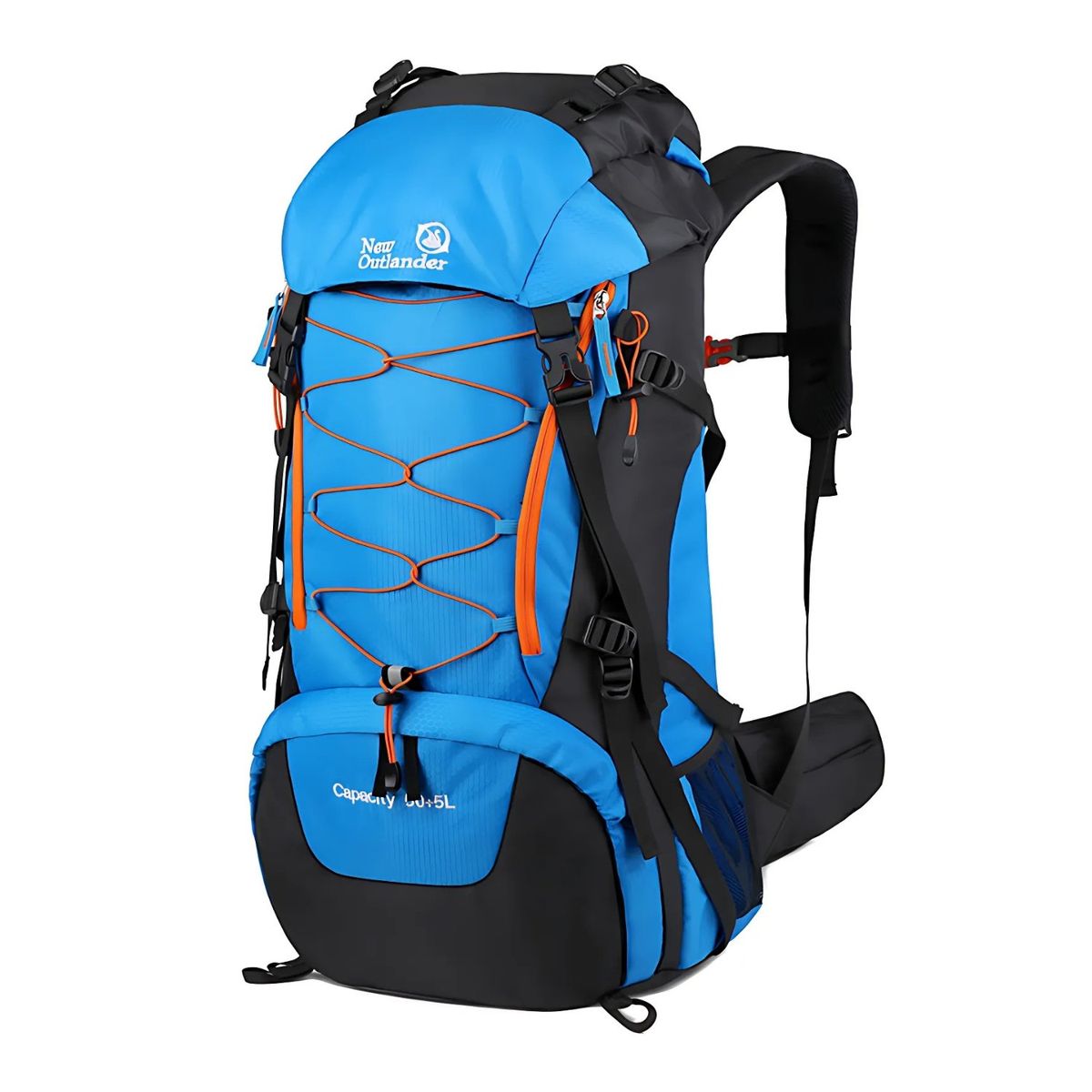 CRUSEC - Mochila Camping 65 Litros Unisex Outdoor Deportiva