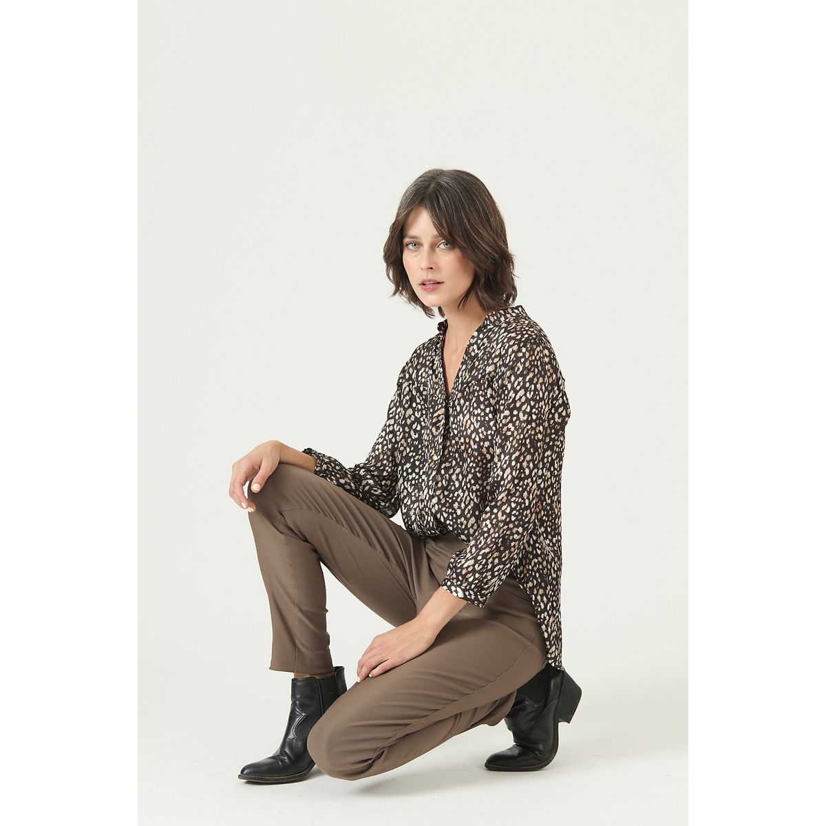 PRIVILEGE - Leggings vison 2607