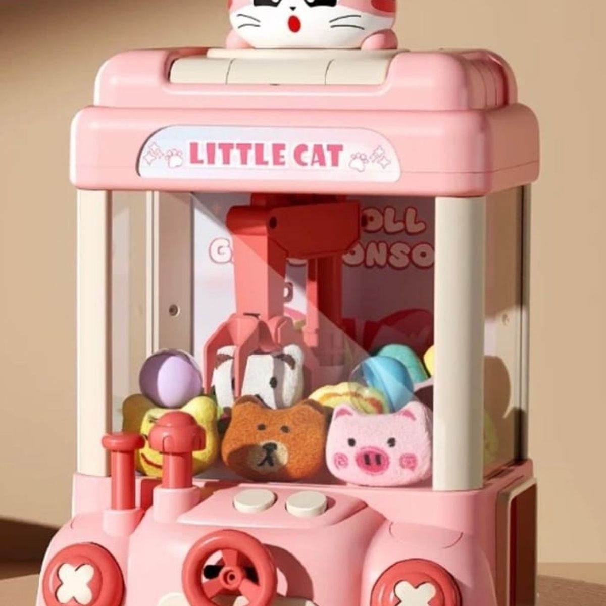 GENERICO - MAQUINA EXPENDEDORA ROSA DE MINI PELUCHE O MAQUINA DE GARRA