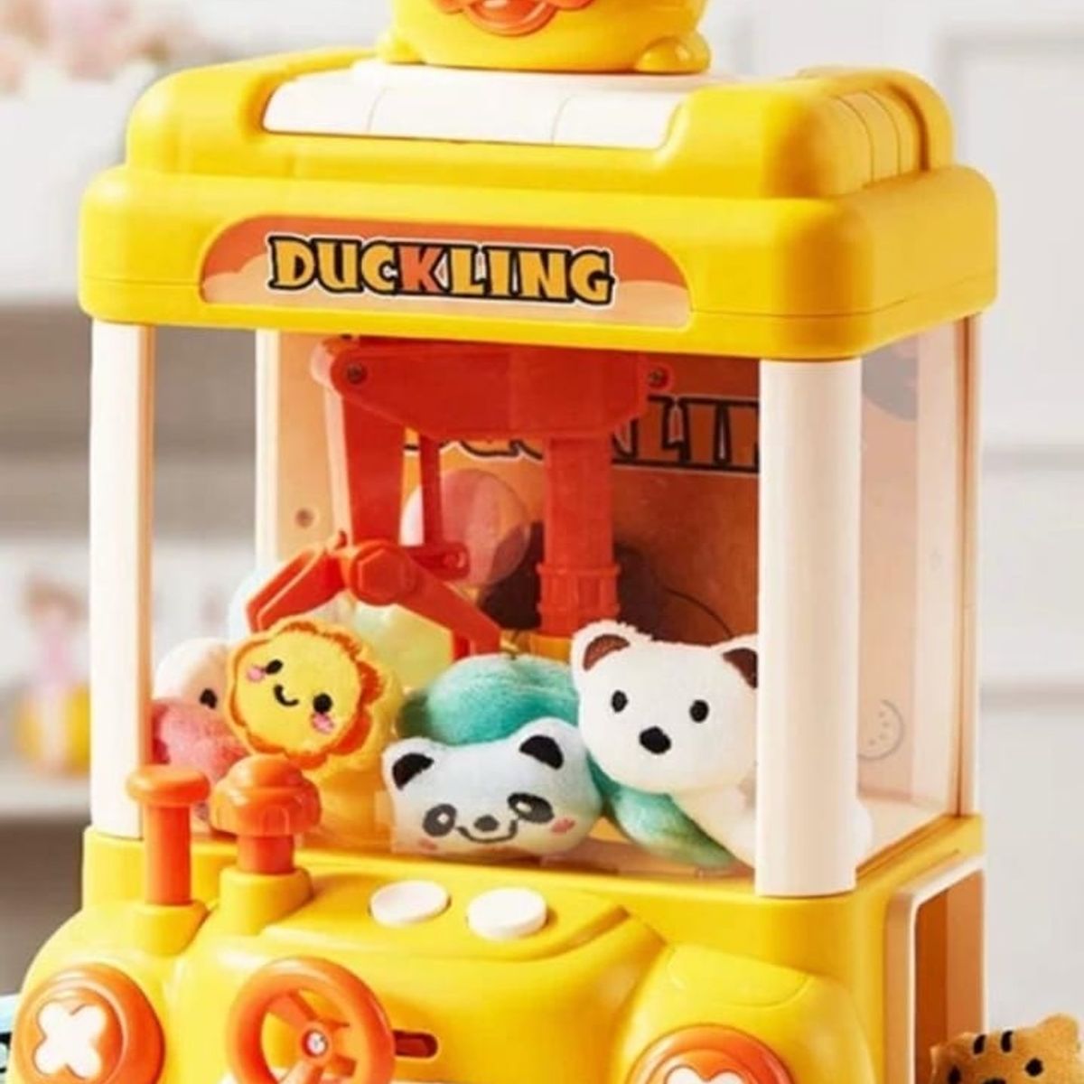 GENERICO - MAQUINA EXPENDEDORA AMARILLO MINI PELUCHE O MAQUINA DE GARRA