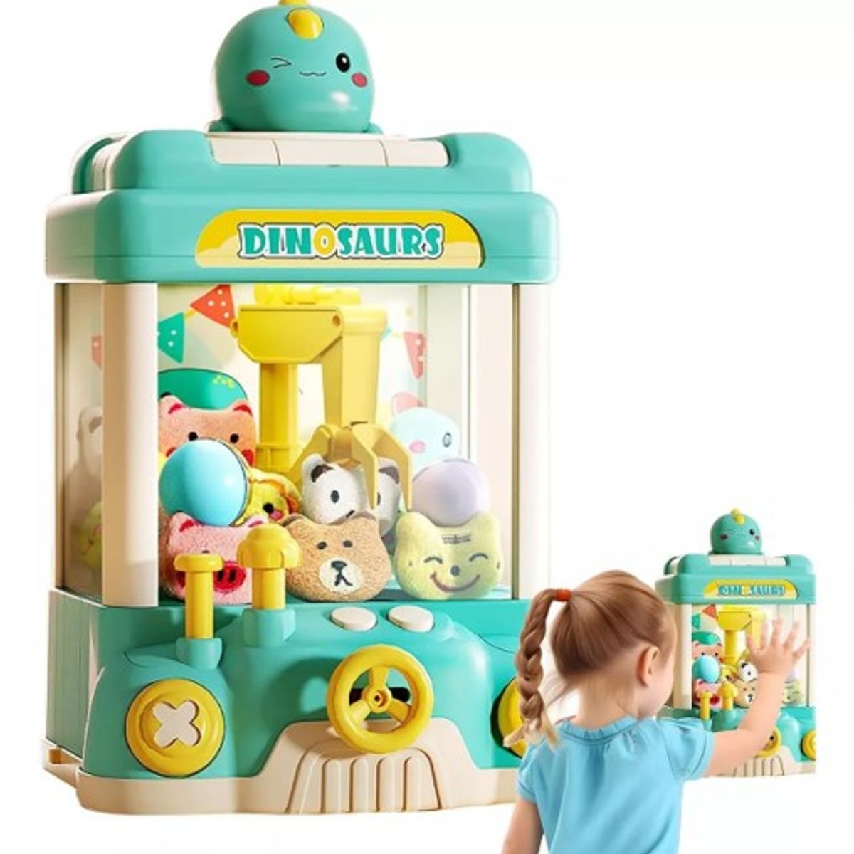 GENERICO - MAQUINA EXPENDEDORA CELESTE MINI PELUCHE O MAQUINA DE GARRA