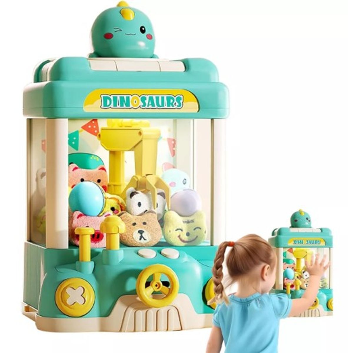 GENERICO - MAQUINA EXPENDEDORA CELESTE MINI PELUCHE O MAQUINA DE GARRA