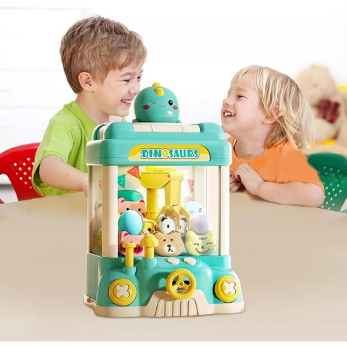 GENERICO - MAQUINA EXPENDEDORA CELESTE MINI PELUCHE O MAQUINA DE GARRA