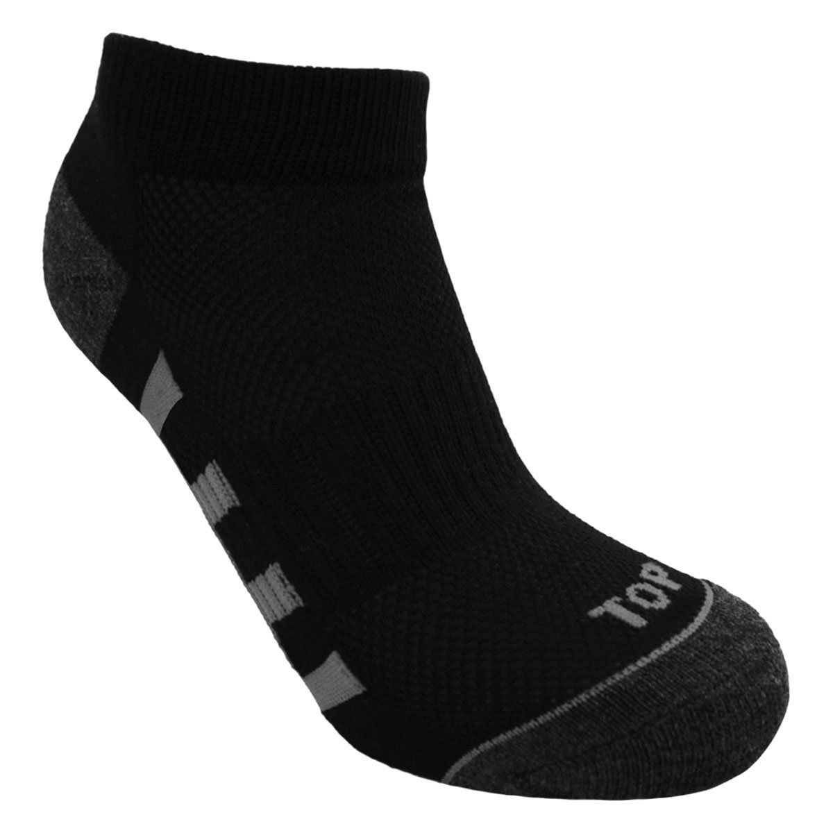 TOP - Calcetines Niño Deportivos Tobilleros Negros Pack 5 C2 Top