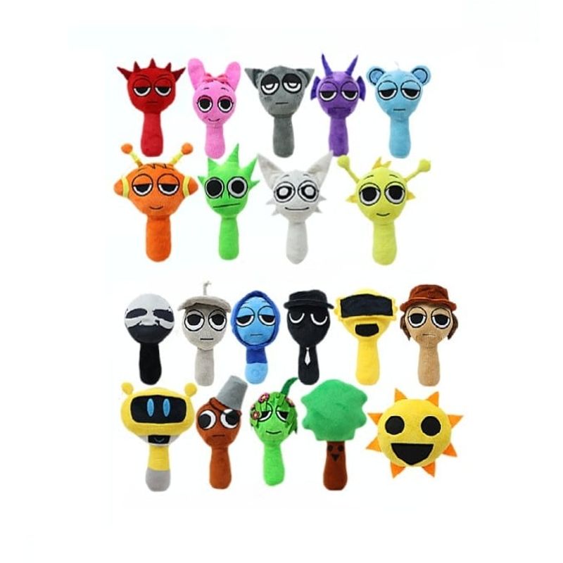 GENERICO - Peluches Sprunki Colección 20 Piezas