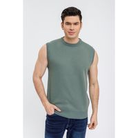 Sweater Sin Manga Hombre Cuello Redondo Excelente Calidad 7192