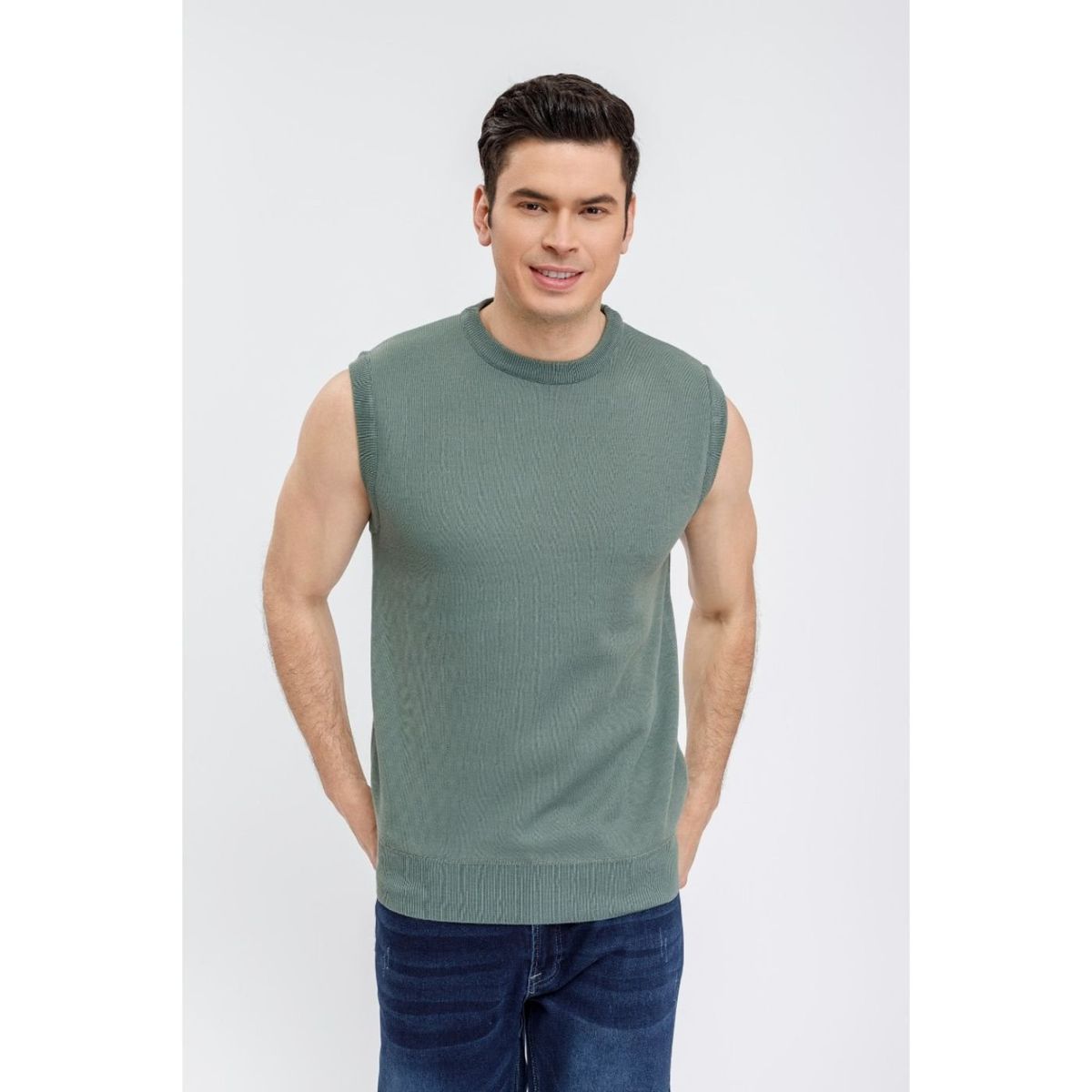 GENERICO - Sweater Sin Manga Hombre Cuello Redondo Excelente Calidad 7192