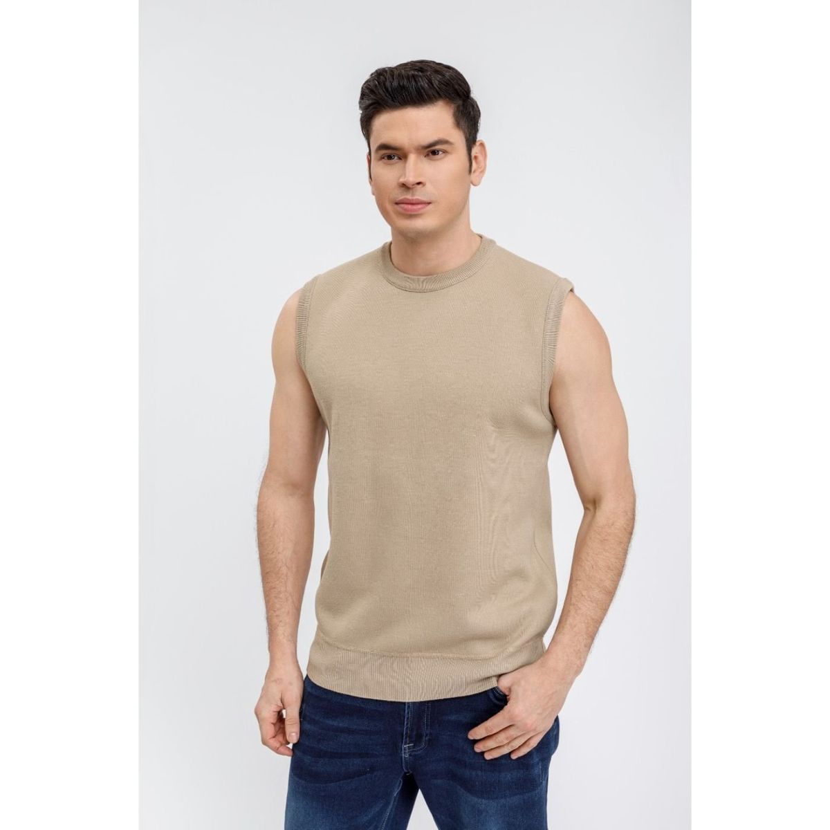 GENERICO - Sweater Sin Manga Hombre Cuello Redondo Excelente Calidad 7192