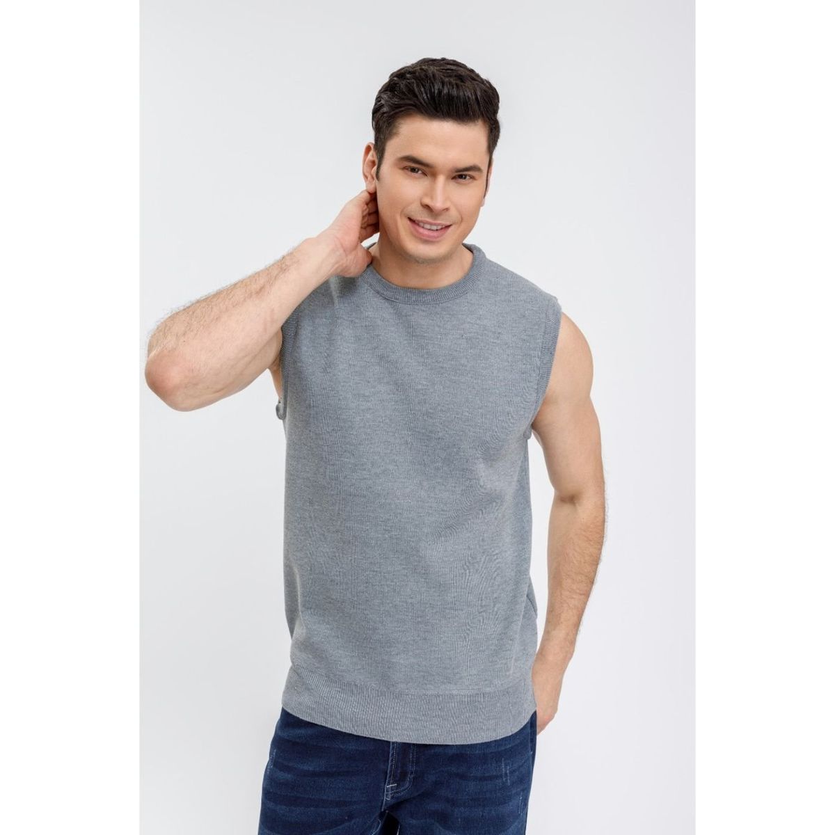 GENERICO - Sweater Sin Manga Hombre Cuello Redondo Excelente Calidad 7192