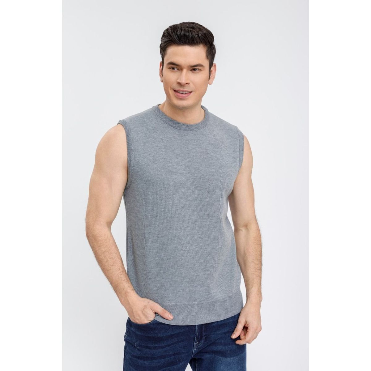GENERICO - Sweater Sin Manga Hombre Cuello Redondo Excelente Calidad 7192