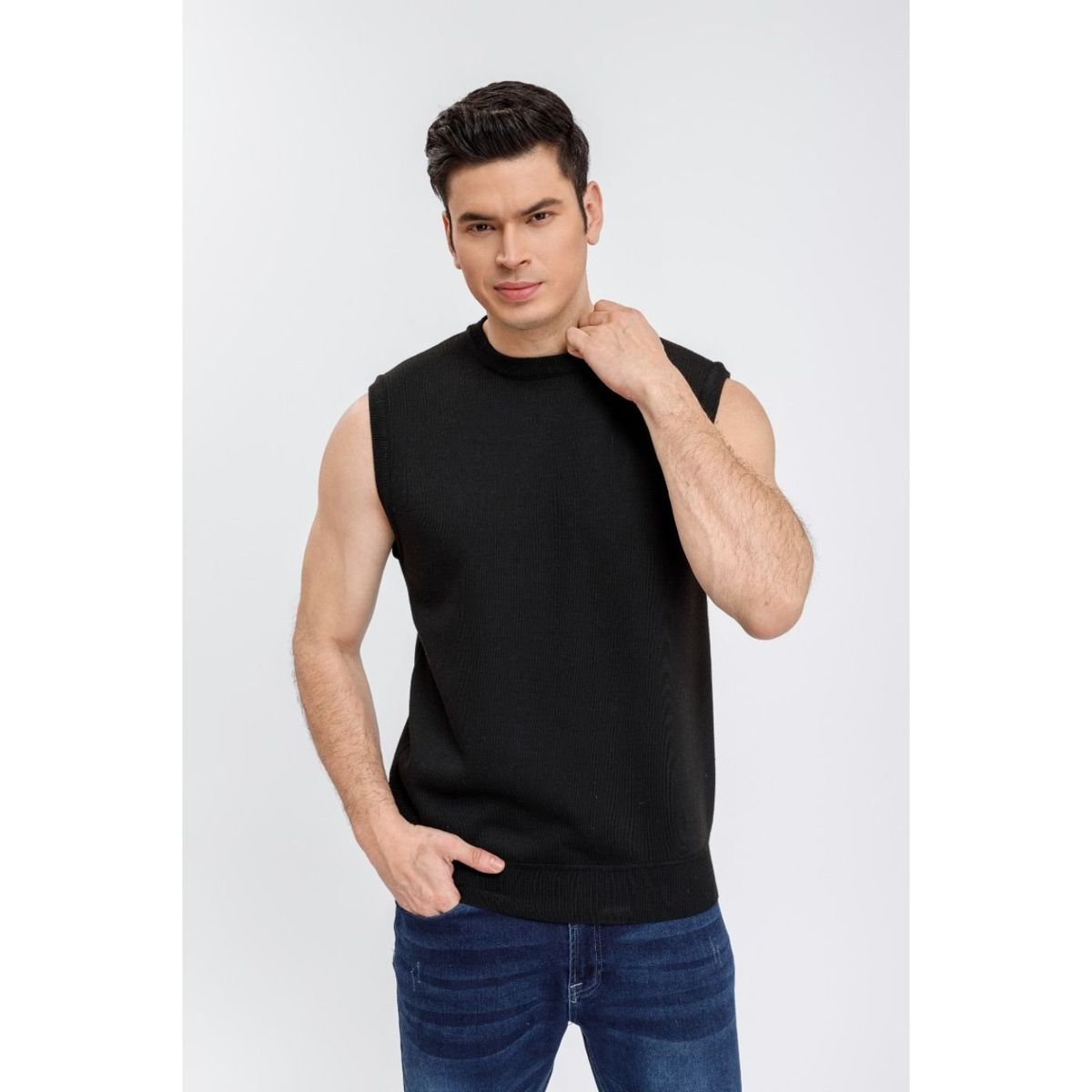 GENERICO - Sweater Sin Manga Hombre Cuello Redondo Excelente Calidad 7192