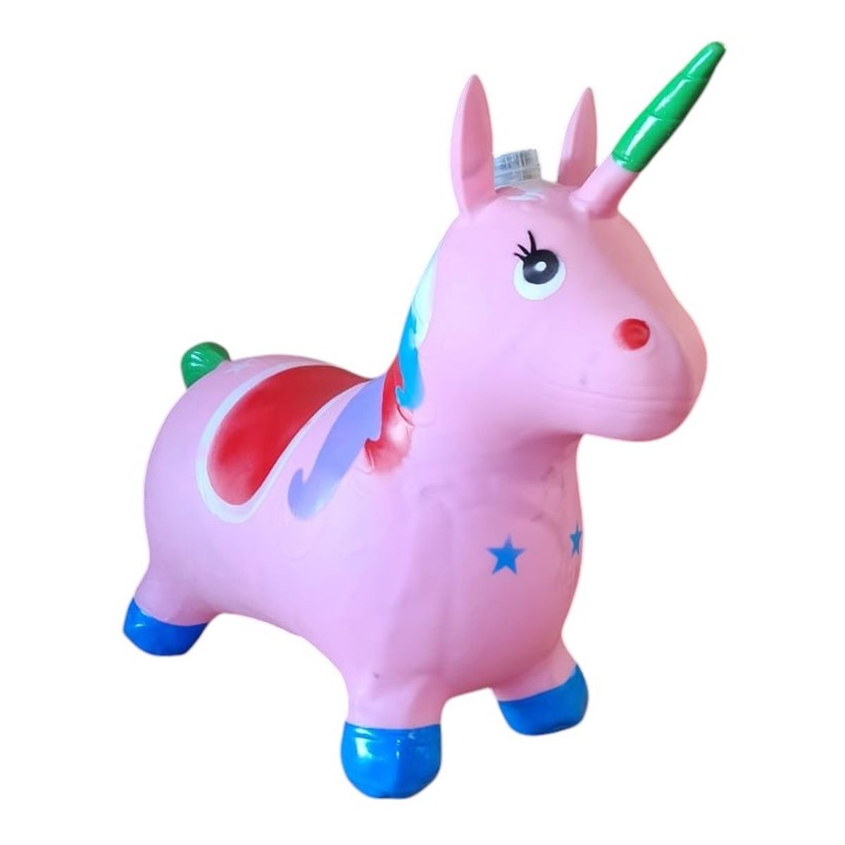 GENERICO - Unicornio Saltarín Inflable Con Sonido Rosado