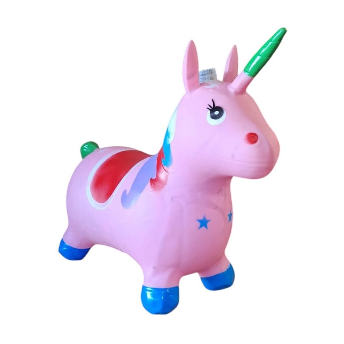 GENERICO - Unicornio Saltarín Inflable Con Sonido Rosado