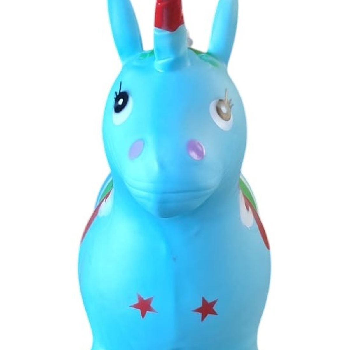 GENERICO - Unicornio Saltarín Inflable Con Sonido Celeste