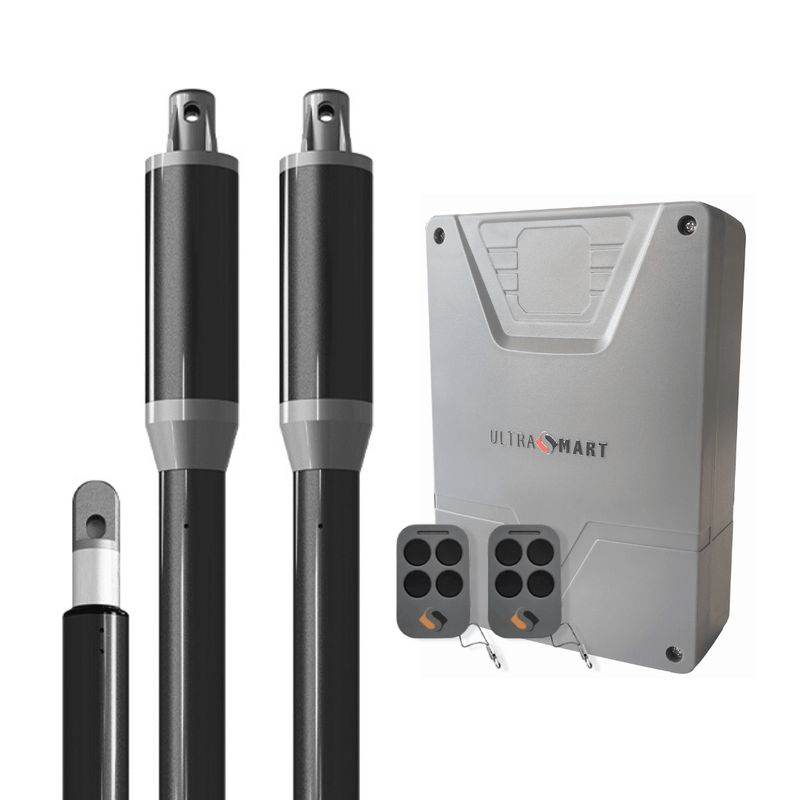 ULTRASMART - Kit Porton Automatico Batientes 2 Hojas 150kg 200cm Ultrasmart