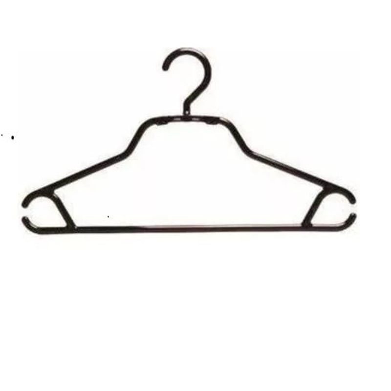 LIKE SHOP - Pack 15 Colgadores Ropa Negro. Percha Gancho Antideslizante.