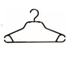 LIKE SHOP - Pack 15 Colgadores Ropa Negro. Percha Gancho Antideslizante.