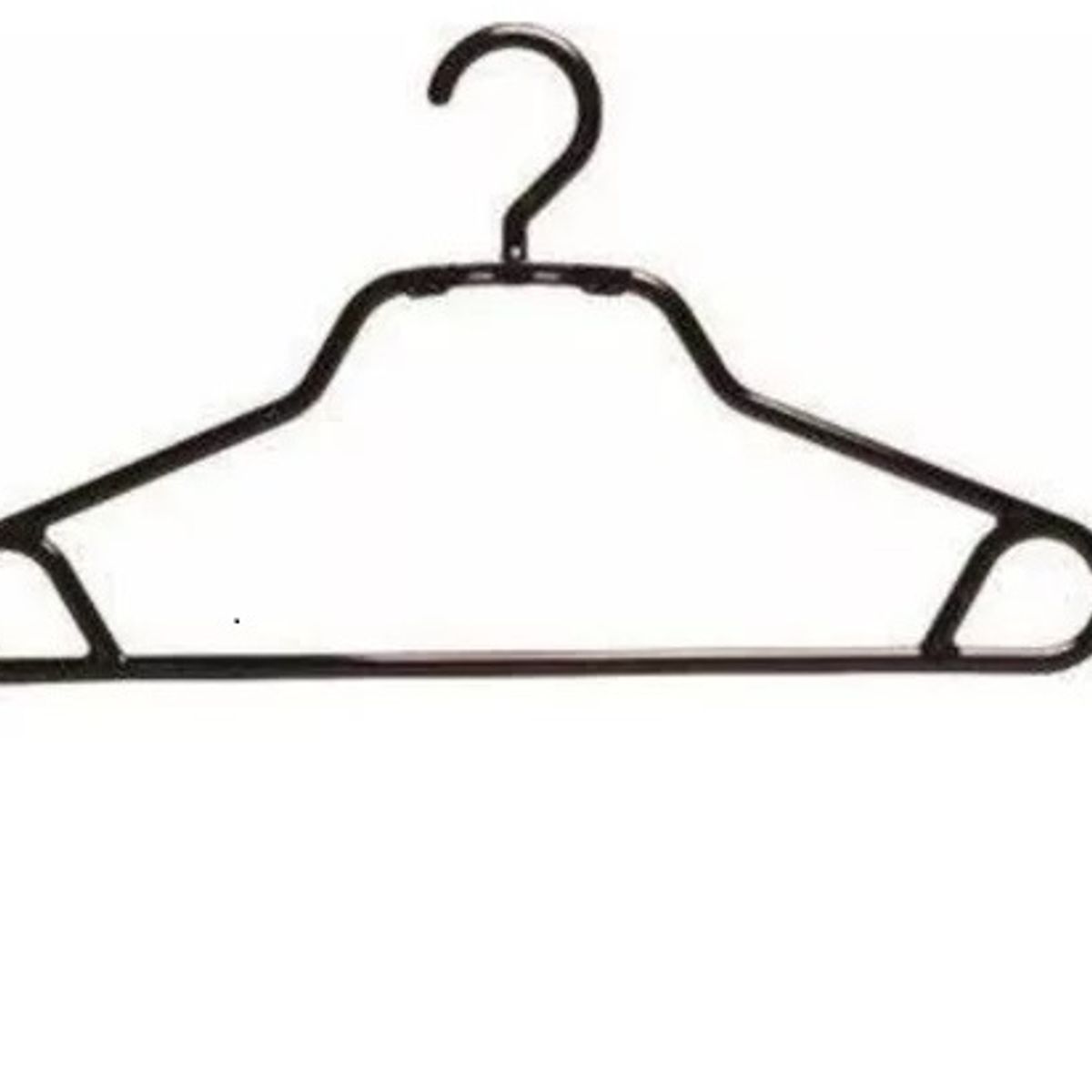 LIKE SHOP - Pack 15 Colgadores Ropa Negro. Percha Gancho Antideslizante.