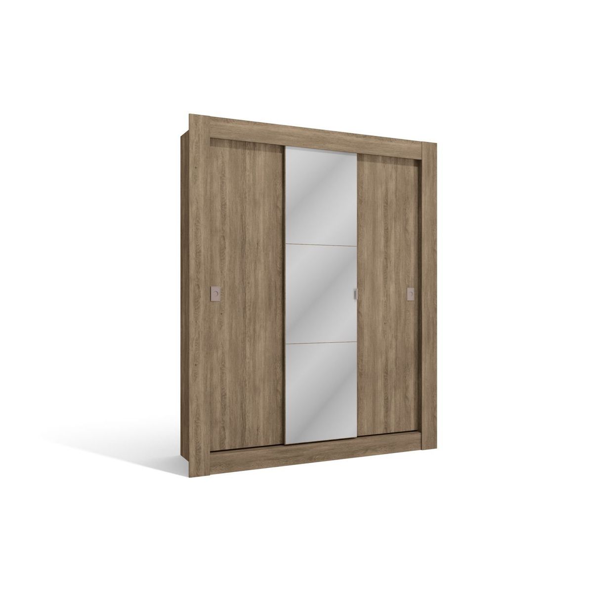 ROCA - Clóset Machado 3 puertas con espejo -Nogal