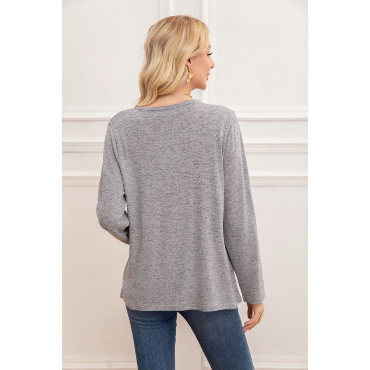 LIKE SHOP - Sweater Mujer Tejido Cuello Redondo Manga Larga 2006