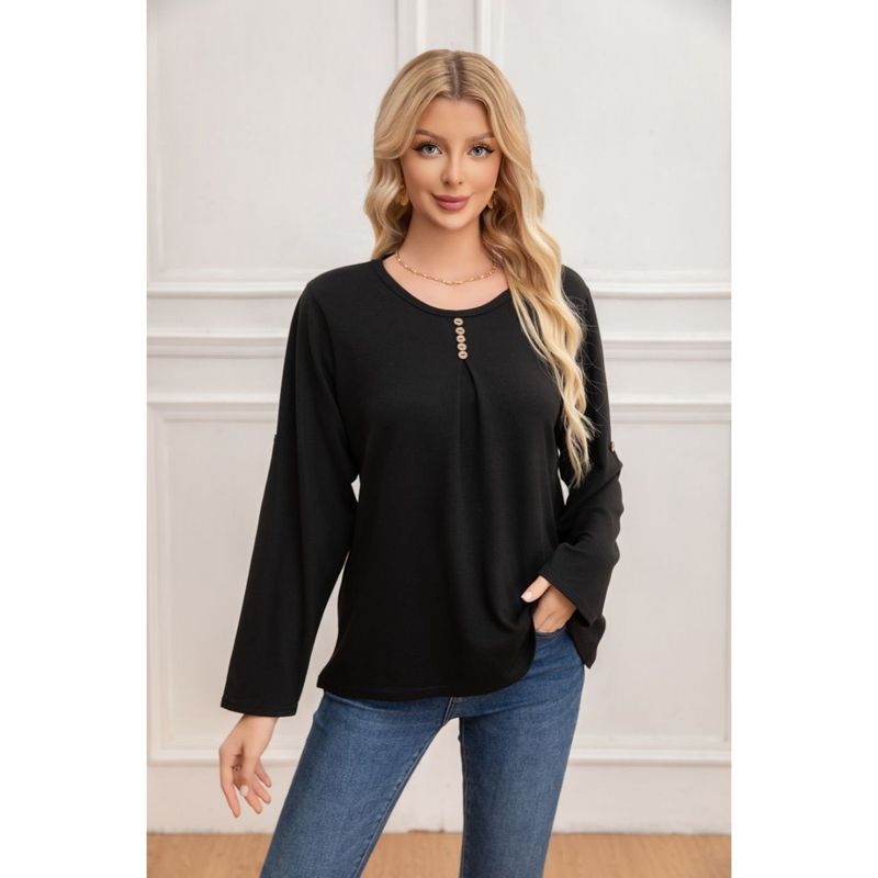 MPROPIA - Sweater Mujer Tejido Cuello Redondo Manga Larga 2006.