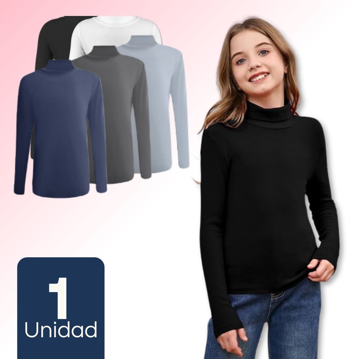 UTILISIMO - Camiseta Polera Beatle Bambú Niña Primera Capa