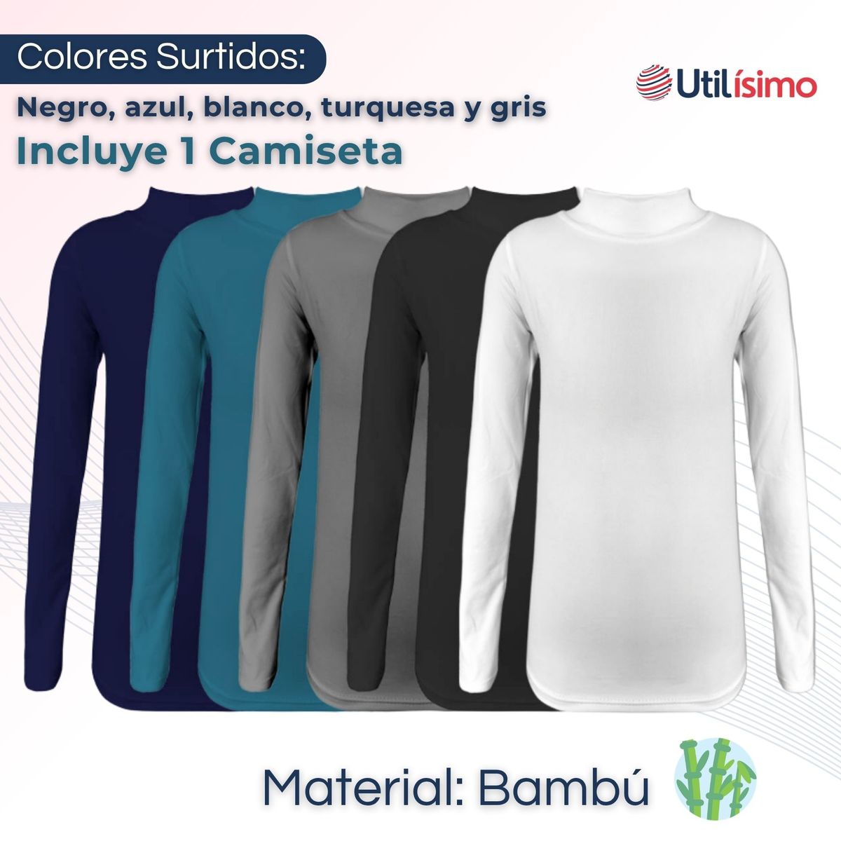 UTILISIMO - Camiseta Polera Beatle Bambú Niña Primera Capa