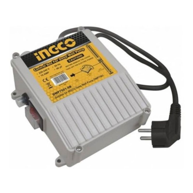 INGCO - Caja De Control Industrial Para Bomba De Agua 10A Ingco Dwp7501-Sb