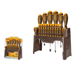 INGCO - Set Destornillador EstandarPrecision PhSlT 18 Piezas Hksd1828
