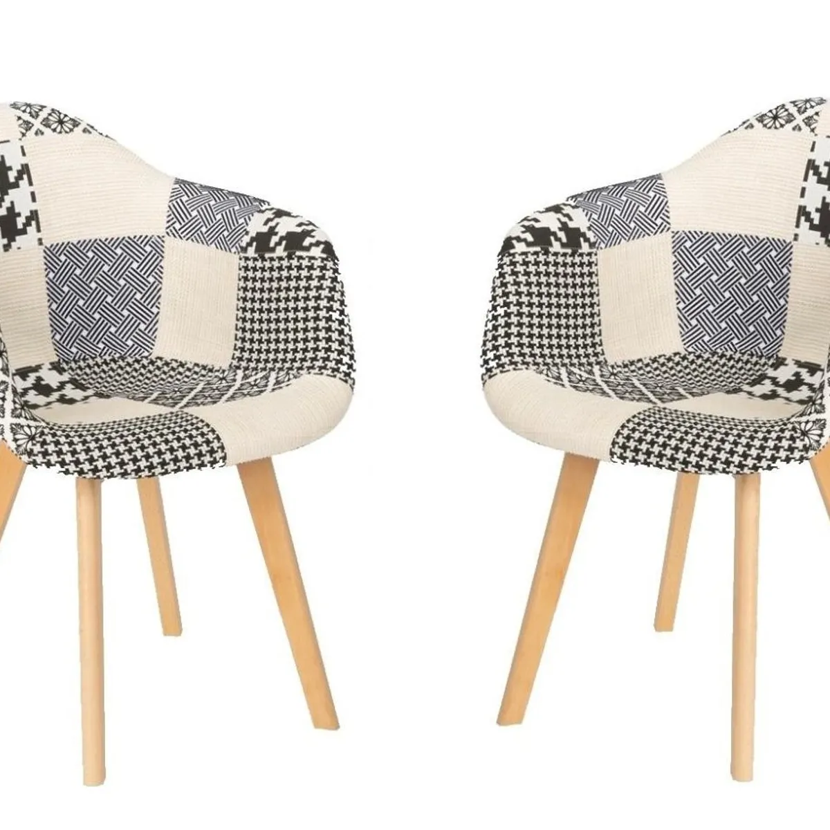 HABITA2 CHILE - Pack 2 Butaca con apoyabrazos Patch Wood - Chess