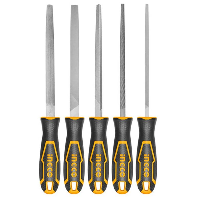 Set Limas Industrial Para Metal 5 Piezas 200Mm/8" Hktfs0508