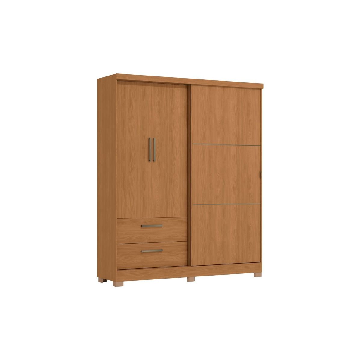 ROCA - Clóset Oliveira 3 puertas 2 cajones- Canela